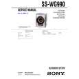 SONY SS-WG990 Manual de Servicio