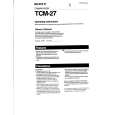 SONY TCM-27 Manual de Usuario