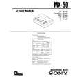 SONY MX50 Manual de Servicio