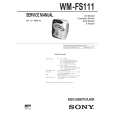 SONY WMFS111 Manual de Servicio