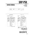 SONY SRPP50 Manual de Servicio