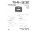 SONY WMFX443 Manual de Servicio