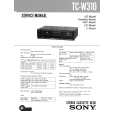 SONY TCW310 Manual de Servicio
