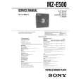 SONY MZE500 Manual de Servicio