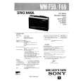 SONY WM-F69 Manual de Servicio