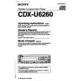 SONY CDX-U6260 Manual de Usuario