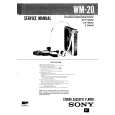 SONY WM20 Manual de Servicio