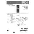 SONY RM34 Manual de Servicio