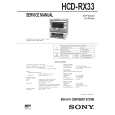 SONY HCDRX33 Manual de Servicio