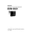 SONY BVM8021 Manual de Usuario
