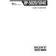 SONY VP-5020 Manual de Usuario