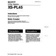 SONY XS-PL45 Manual de Usuario
