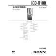 SONY ICDR100 Manual de Servicio