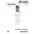 SONY SRFR405 Manual de Servicio