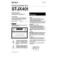SONY STJX401 Manual de Usuario