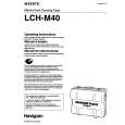 SONY LCH-M40 Manual de Usuario