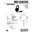 SONY MDRCD30 Manual de Servicio