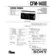 SONY CFM140II Manual de Servicio
