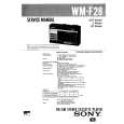 SONY WM-F28 Manual de Servicio