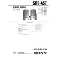 SONY SRSA57 Manual de Servicio