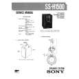 SONY SSH1500 Manual de Servicio