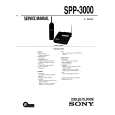 SONY SPP3000 Manual de Servicio