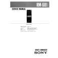 SONY RM681 Manual de Servicio