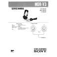 SONY MDRV3 Manual de Servicio
