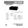 SONY CDXR79VF Manual de Servicio