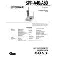 SONY SPPA60 Manual de Usuario