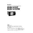 SONY BVM1410PM Manual de Usuario