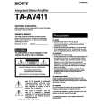 SONY TAAV411 Manual de Usuario