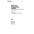 SONY MHC-FR1 Manual de Usuario