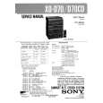 SONY XOD70CD Manual de Servicio