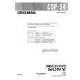 SONY CDP34 Manual de Servicio