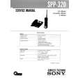 SONY SPP320 Manual de Usuario