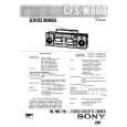 SONY CFSW600 Manual de Servicio