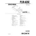 SONY PLMA35E Manual de Servicio
