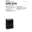 SONY KPR-4110 Manual de Usuario