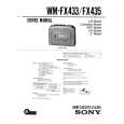 SONY WMFX435 Manual de Servicio