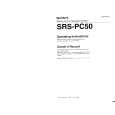 SONY SRSPC50 Manual de Usuario