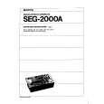SONY SEG2000A Manual de Usuario