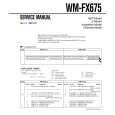 SONY WMFX675 Manual de Servicio