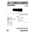 SONY XRC850RDS Manual de Servicio