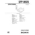 SONY SPPM920 Manual de Usuario