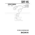 SONY SRFH5 Manual de Servicio