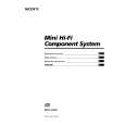SONY MHC-E60X Manual de Usuario