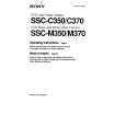 SONY SSCM370 Manual de Usuario