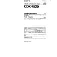 SONY CDX-7520 Manual de Usuario