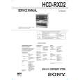 SONY HCDRXD2 Manual de Servicio